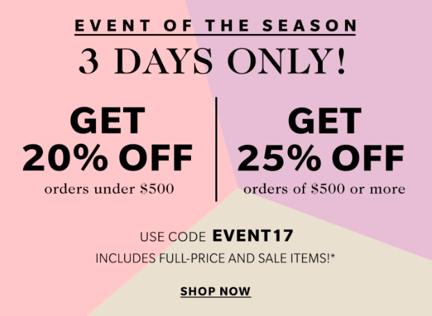 Shopbop 3-day sale