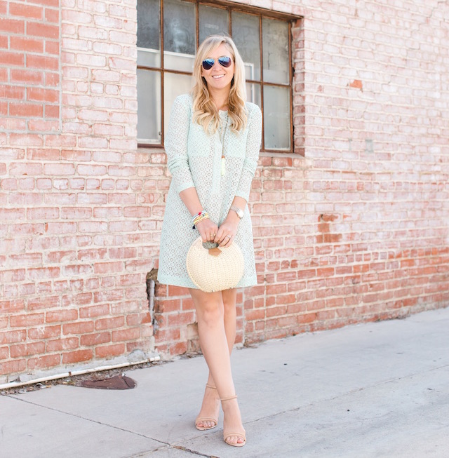 Orange County fashion blogger Nikki Prendergast of My Style Diaries in a Victoria Beckham for Target dress.