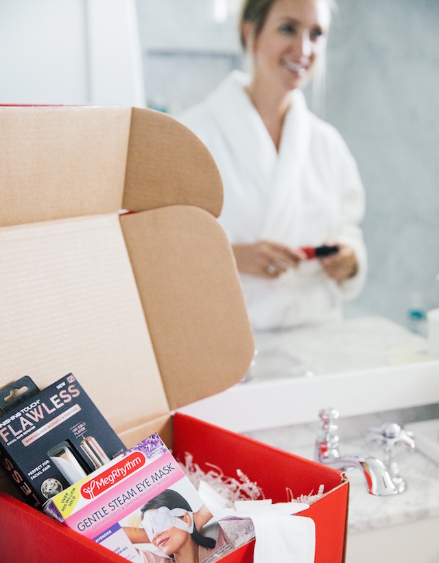 Fashion and lifestyle blogger Nikki Prendergast of My Style Diaries checks out Redbook Magazine's Red Beauty Box.