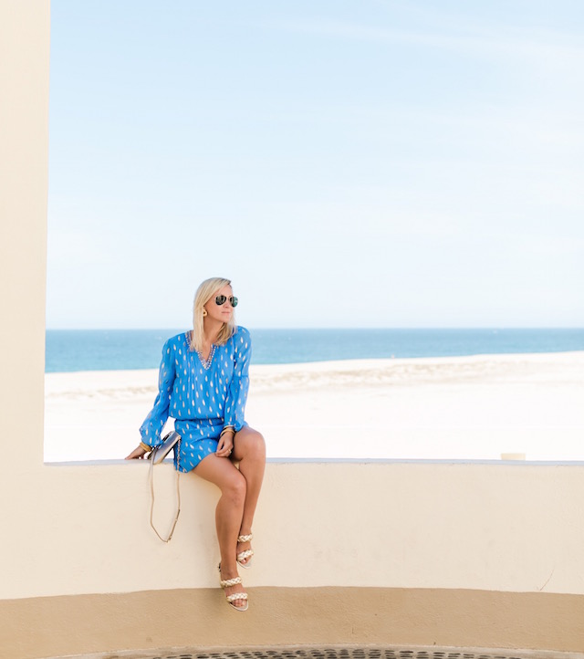 Lilly Pulitzer romper at Pueblo Bonito Pacifica Resort in Cabo | Nikki Prendergast of My Style Diaries