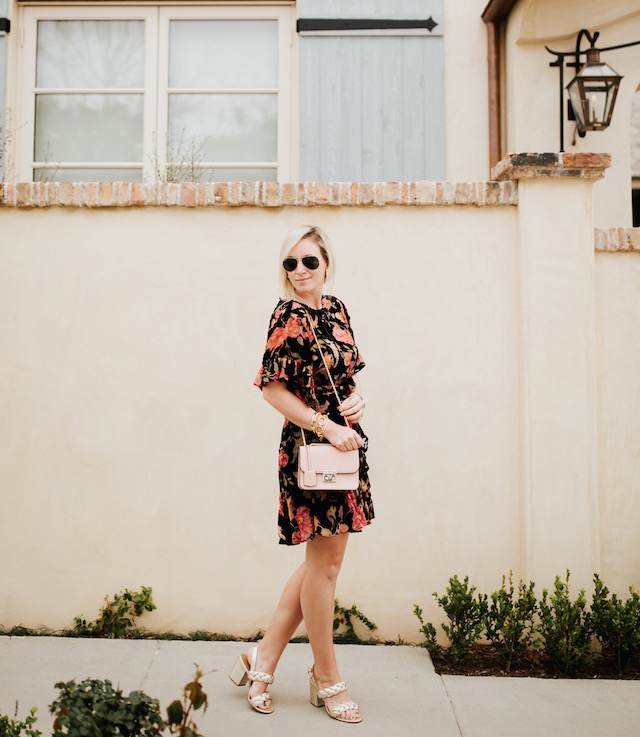 Nikki Prendergast of My Style Diaries | AFRM wrap dress, Rebecca Minkoff heels, Henri Bendel handbag