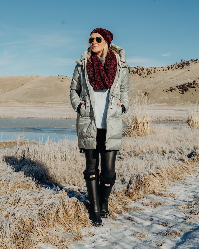 Spanx leggings, Hunter boots on sale | My Style Diaries blogger Nikki Prendergast
