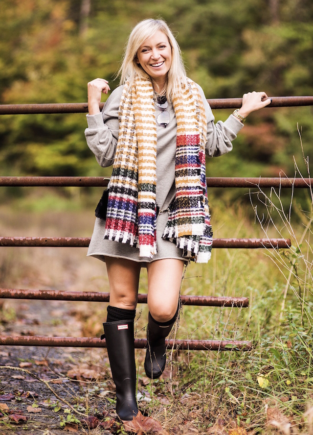 Tennessee fall foliage | My Style Diaries blogger Nikki Prendergast in Forever 21 and Hunter boots